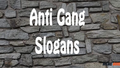 Anti Gang Slogans
