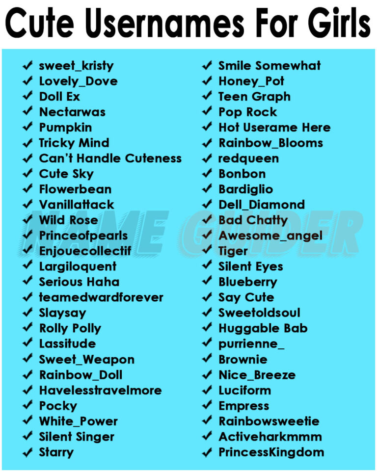 466 Cool Usernames For Girls And Suggestions Name Guider 466-cool-usernames-for-girls-and-suggestions-name-guider