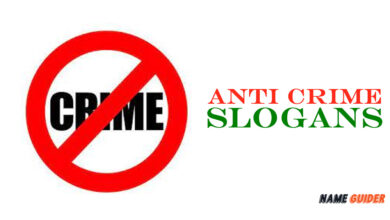 Anti Crime Slogans