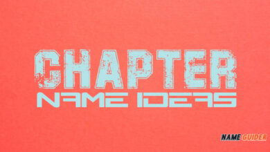 Chapter Name Ideas