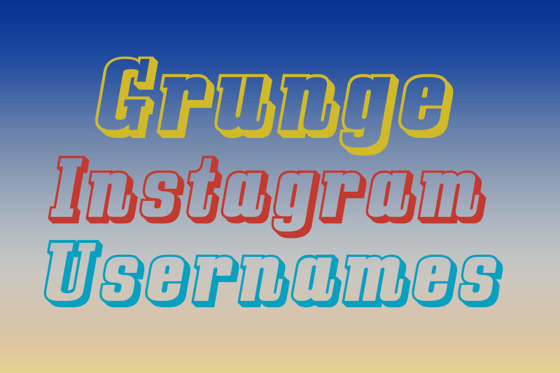 Grunge Instagram Username