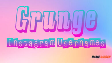 Grunge Instagram Usernames