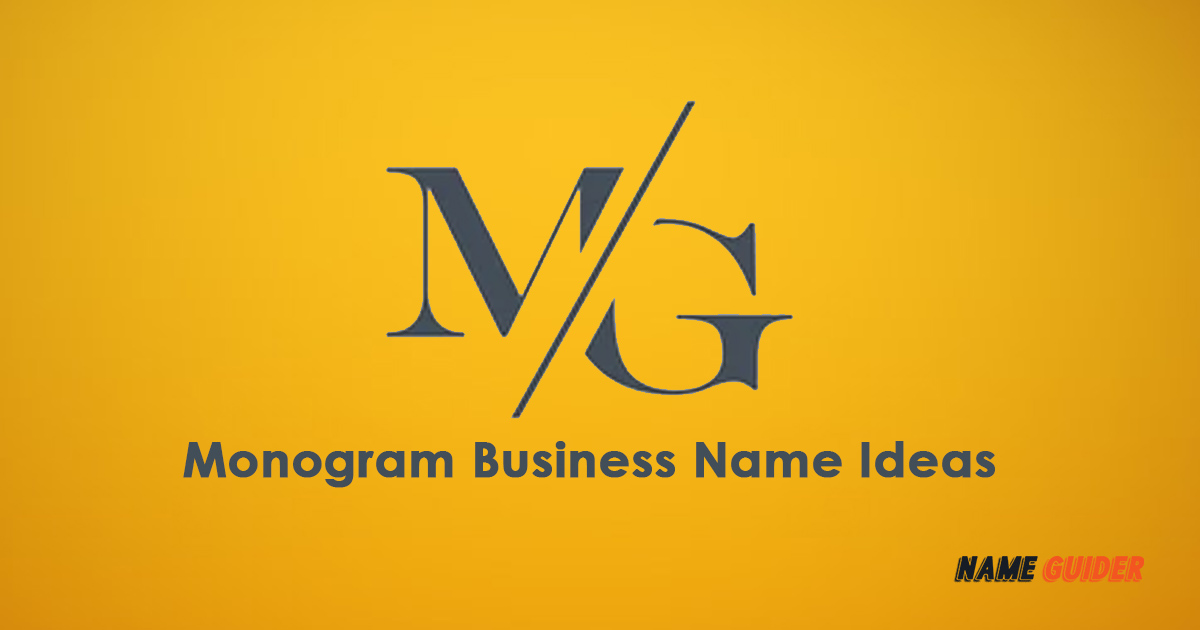 Monogram Business Name Ideas