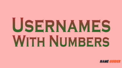 Usernames With Numbers