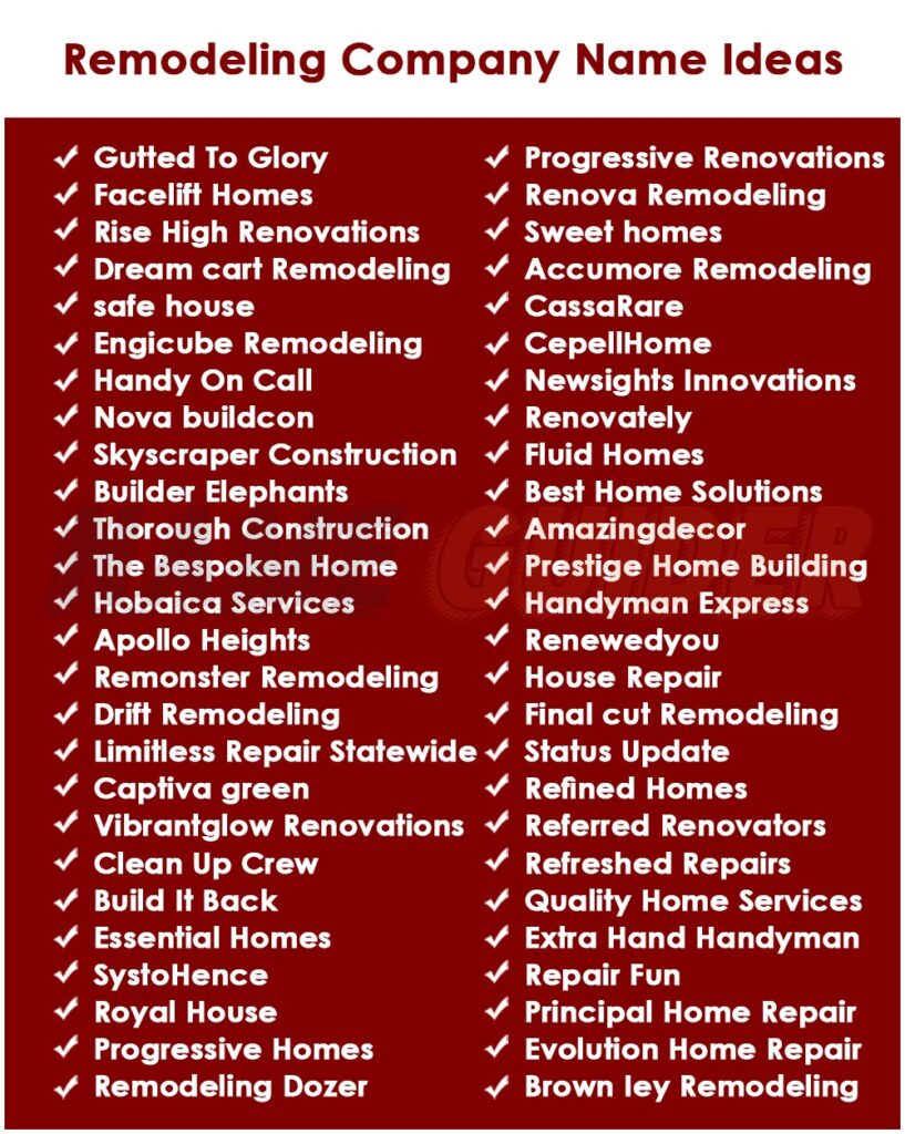 Home Improvement and Remodeling Services