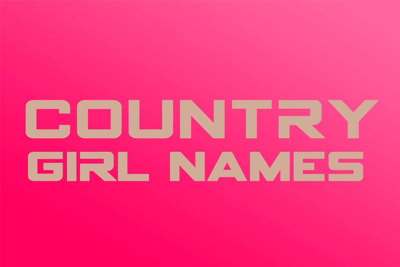 Country Girl Name