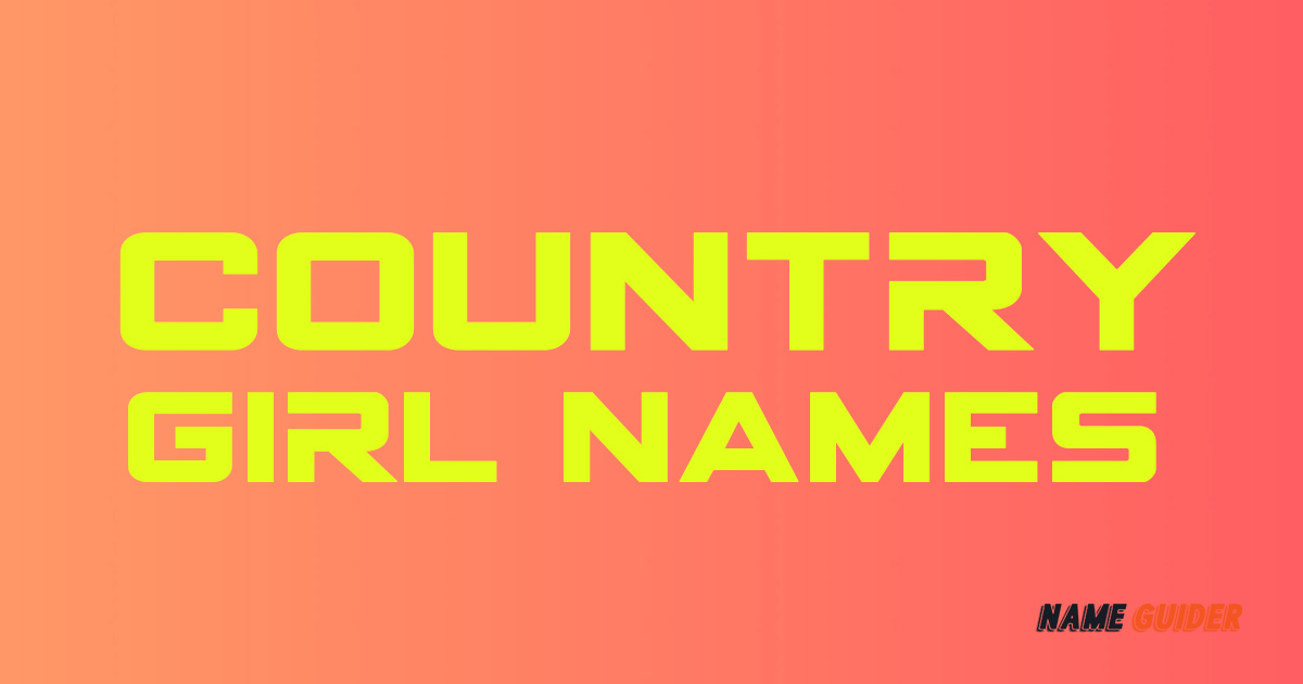 Country Girl Names