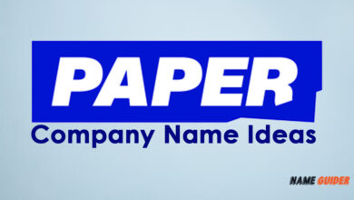 Paper Company Name Ideas
