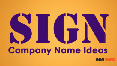 Sign Company Name Ideas