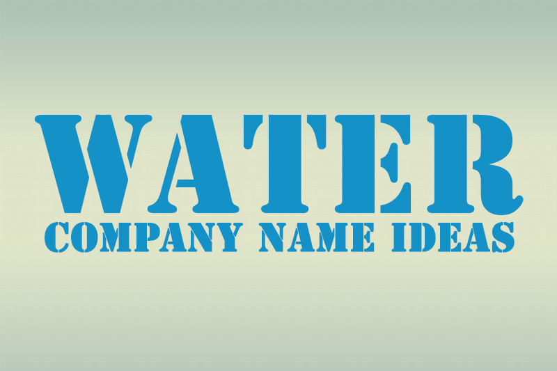 Water Company Name Idea