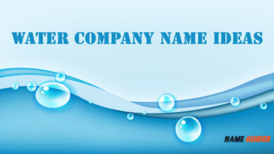 Water Company Name Ideas