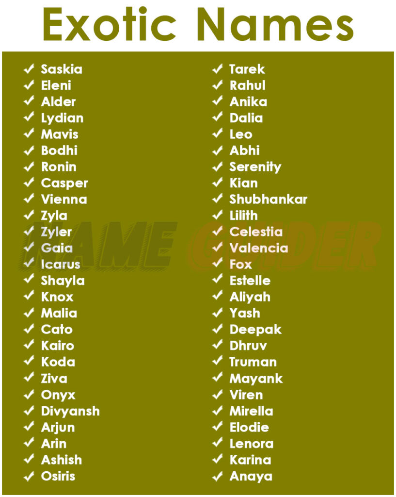 Exotic Name