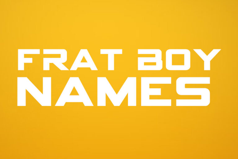 625+ Frat Boy Names (2023) Name Guider