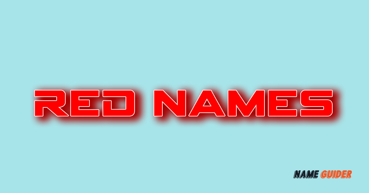 Red Names