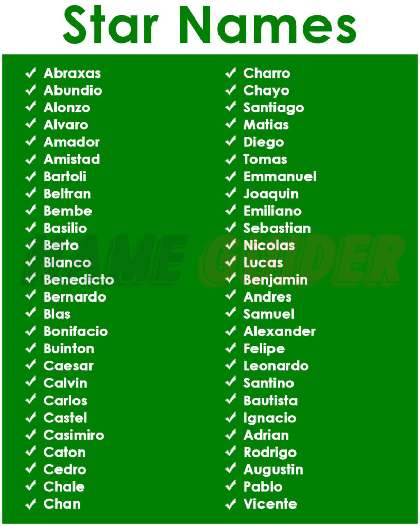 Star Name Ideas