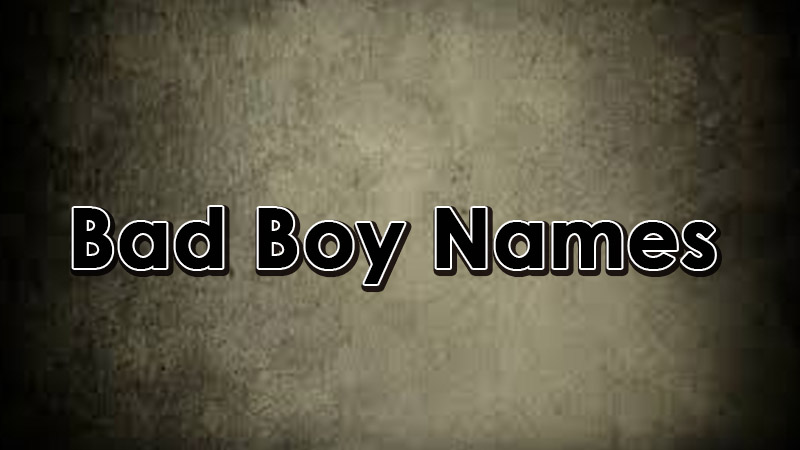 Bad Boy Name