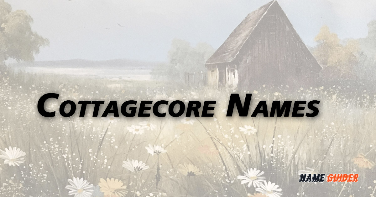 Cottagecore Names
