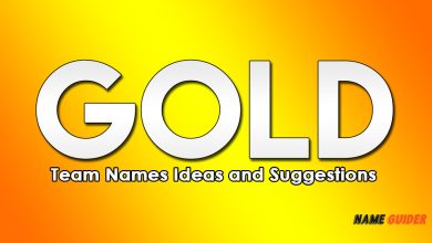 Gold Team Names Ideas and Suggestions