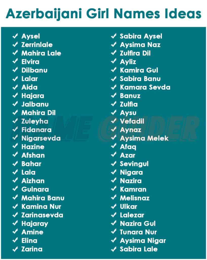 Azerbaijani Girl Names Ideas