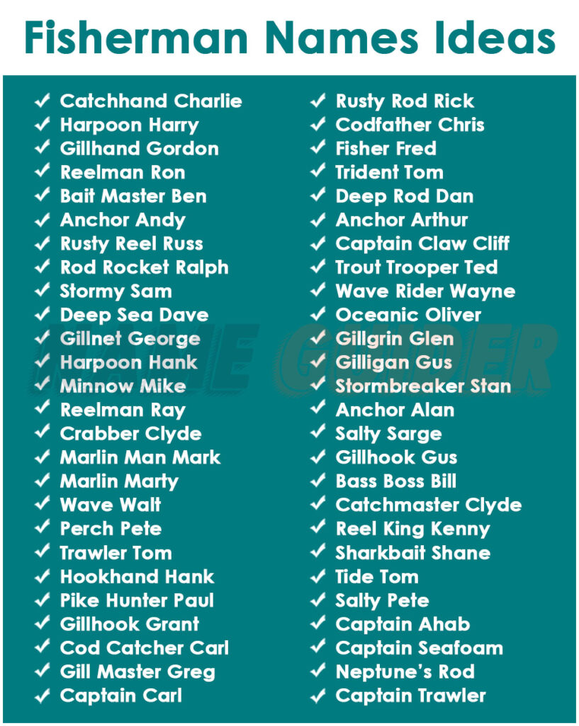 Fisherman Names Ideas