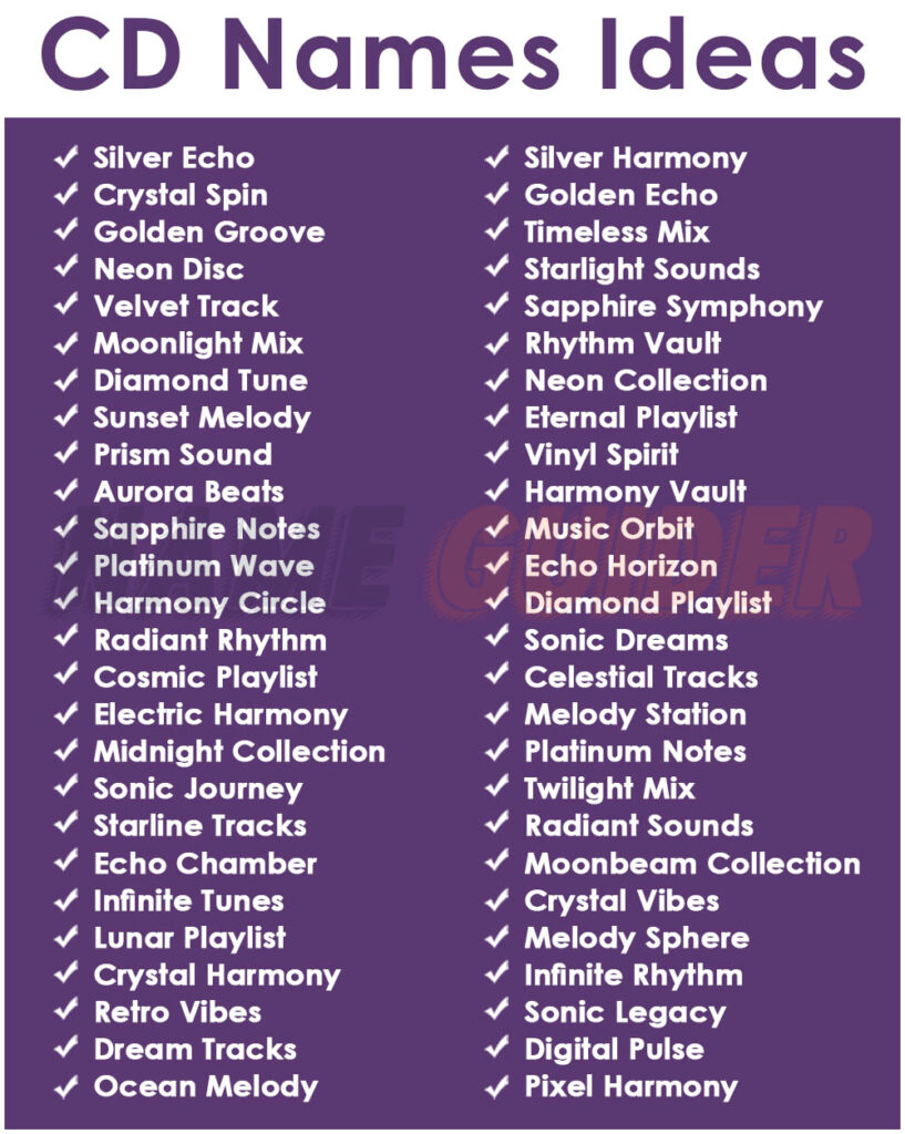 CD Names Ideas