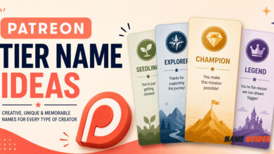 Patreon Tier Name Ideas