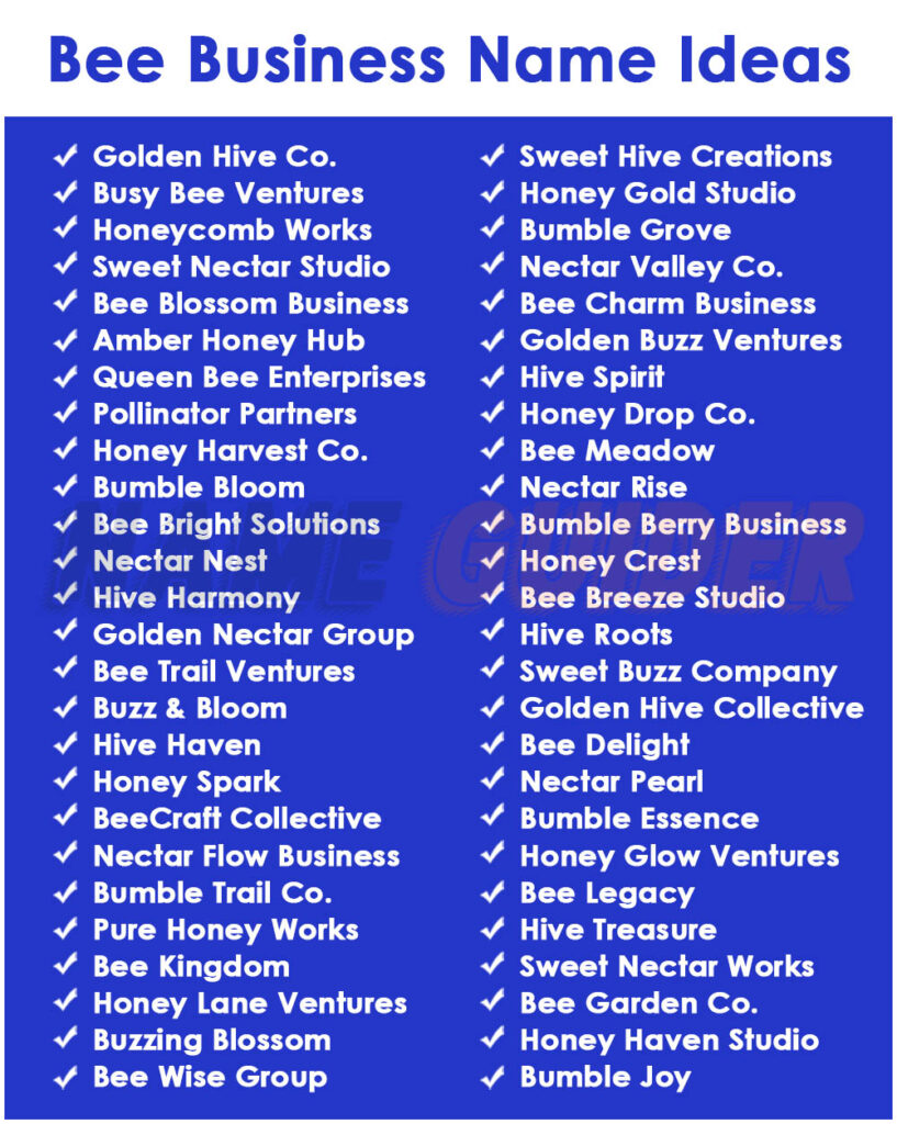 Bee Business Name Idea