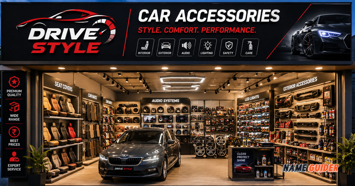 475 Car Accessories Shop Name Ideas | Name Guider