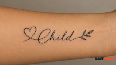 Child Name Tattoo Ideas and Suggestions