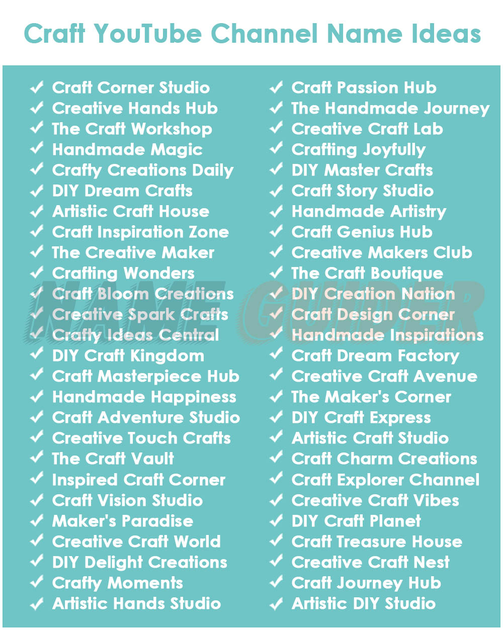 425 Craft Youtube Channel Name Ideas | Name Guider