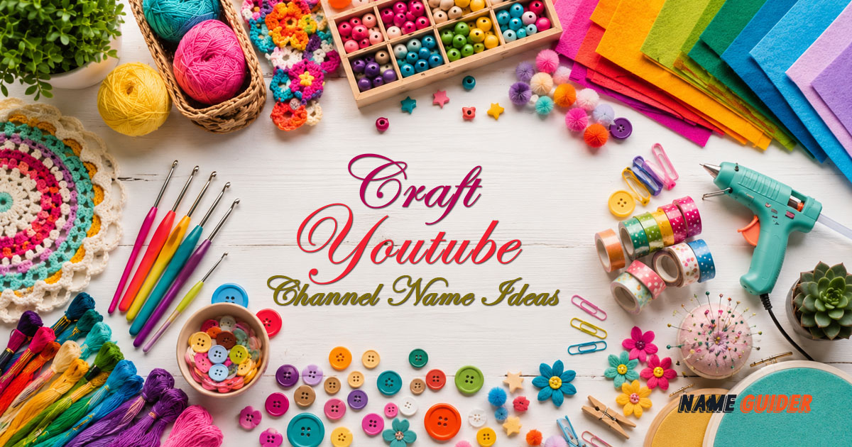 Craft Youtube Channel Name Ideas​