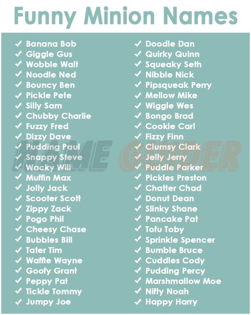 Funny Minion Names