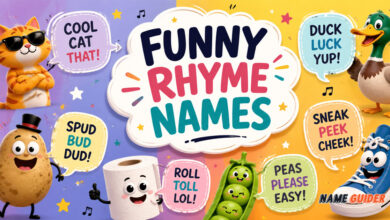 Funny Rhyme Names Ideas and Suggestions