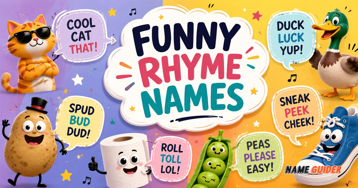 Funny Rhyme Names Ideas and Suggestions