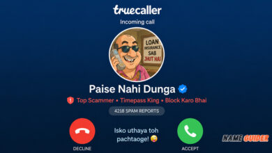 Funny Truecaller Names