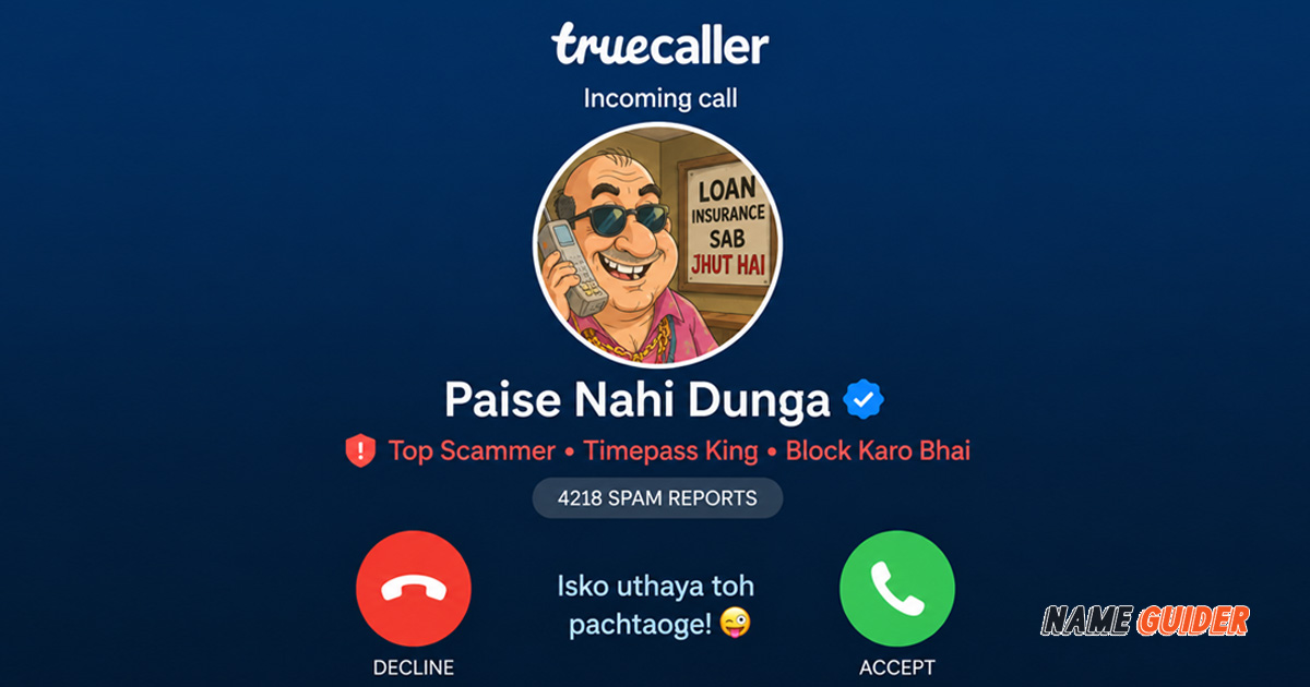 Funny Truecaller Names