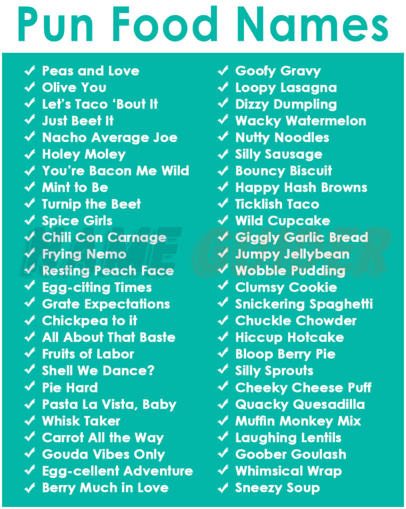 Pun Food Names