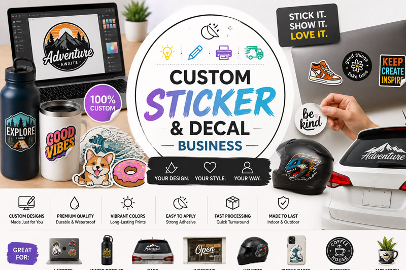Custom Sticker & Decal Business