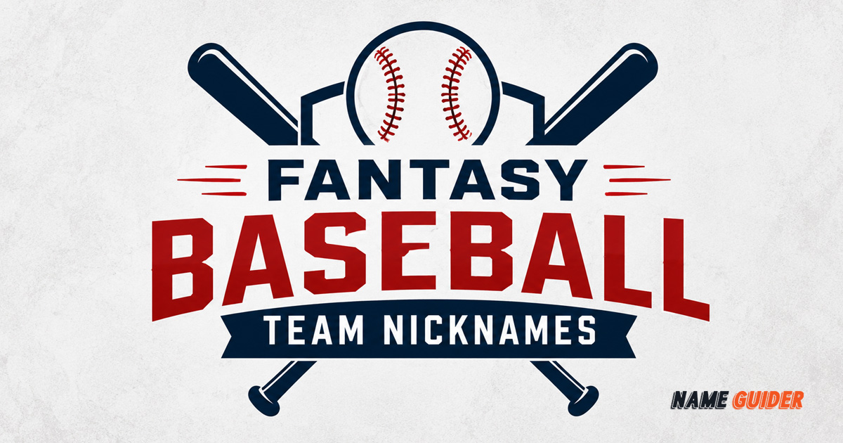 Fantasy Baseball Team Nicknames​