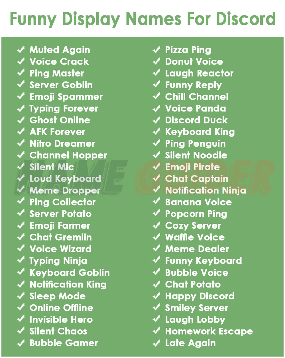 500 Funny Display Names Ideas and Suggestions | Name Guider