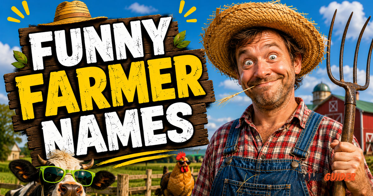 Funny Farmer Names Ideas and Suggestions