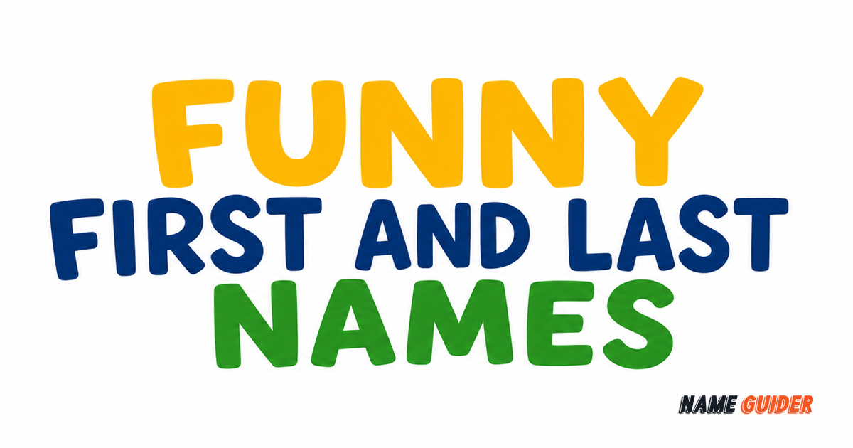 Funny First and Last Names