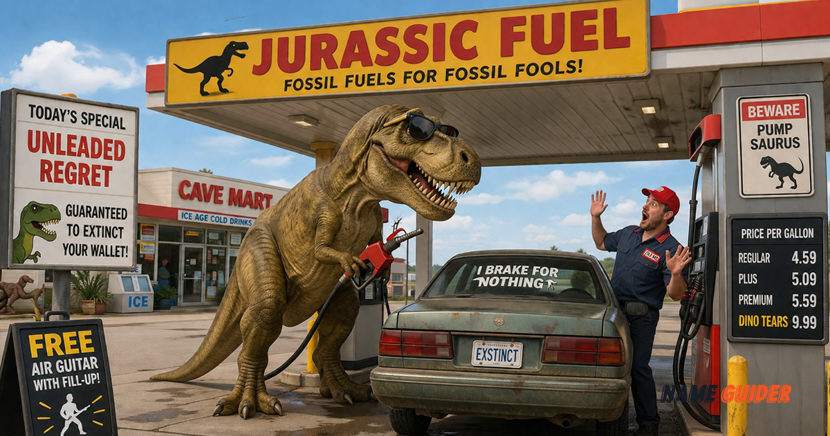 Funny Gas Station Names Ideas and Suggestions