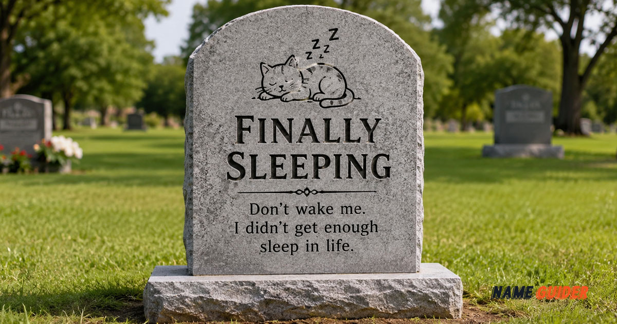 Funny Headstone Names Ideas and Suggestions