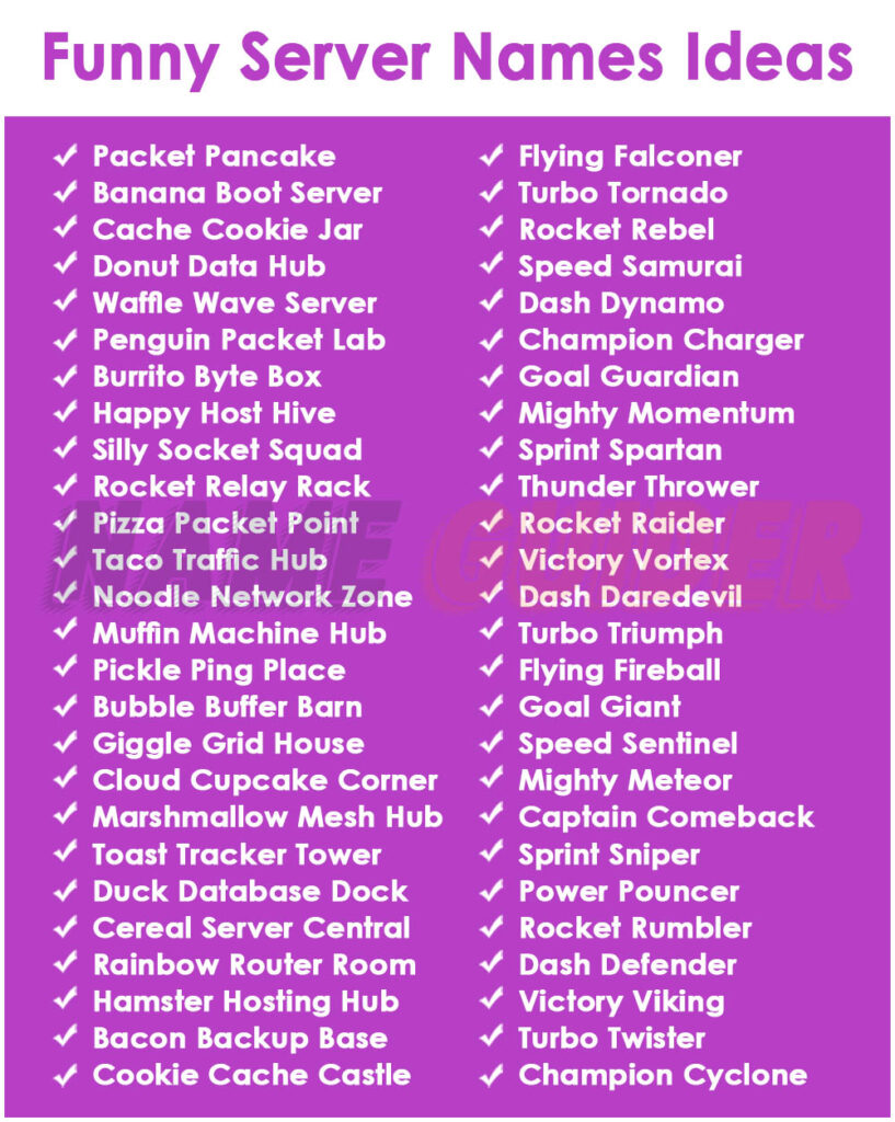 Funny Server Names Ideas