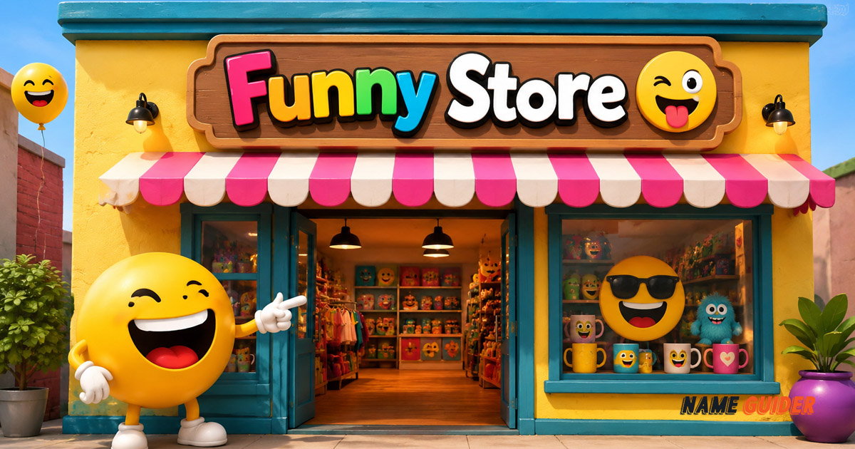 Funny Store Names Ideas and Suggestions
