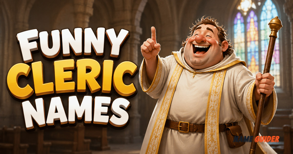 Funny Cleric Names Ideas​ and Suggestions