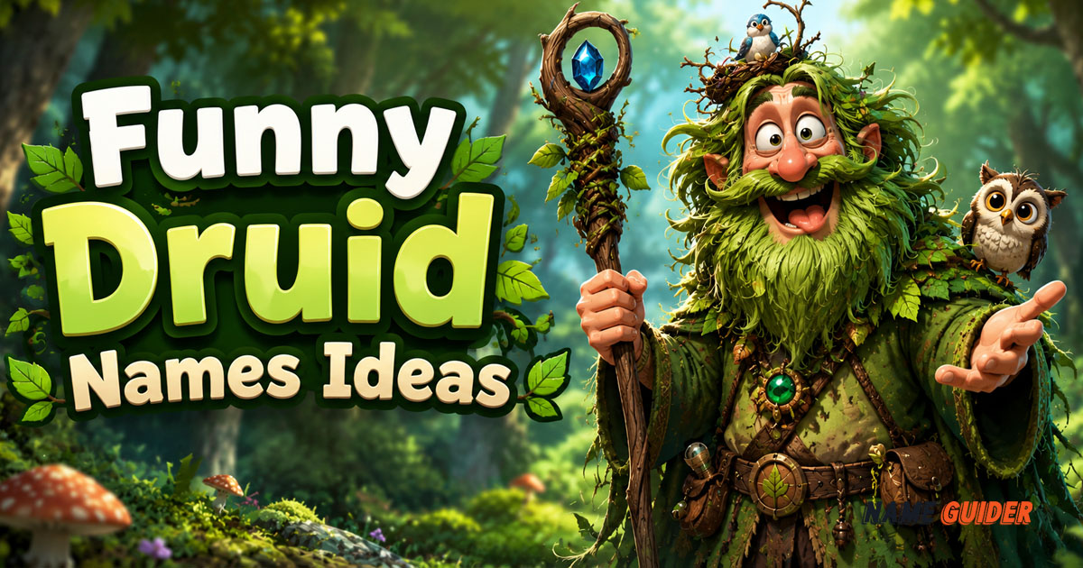 Funny Druid Names Ideas and Suggestions
