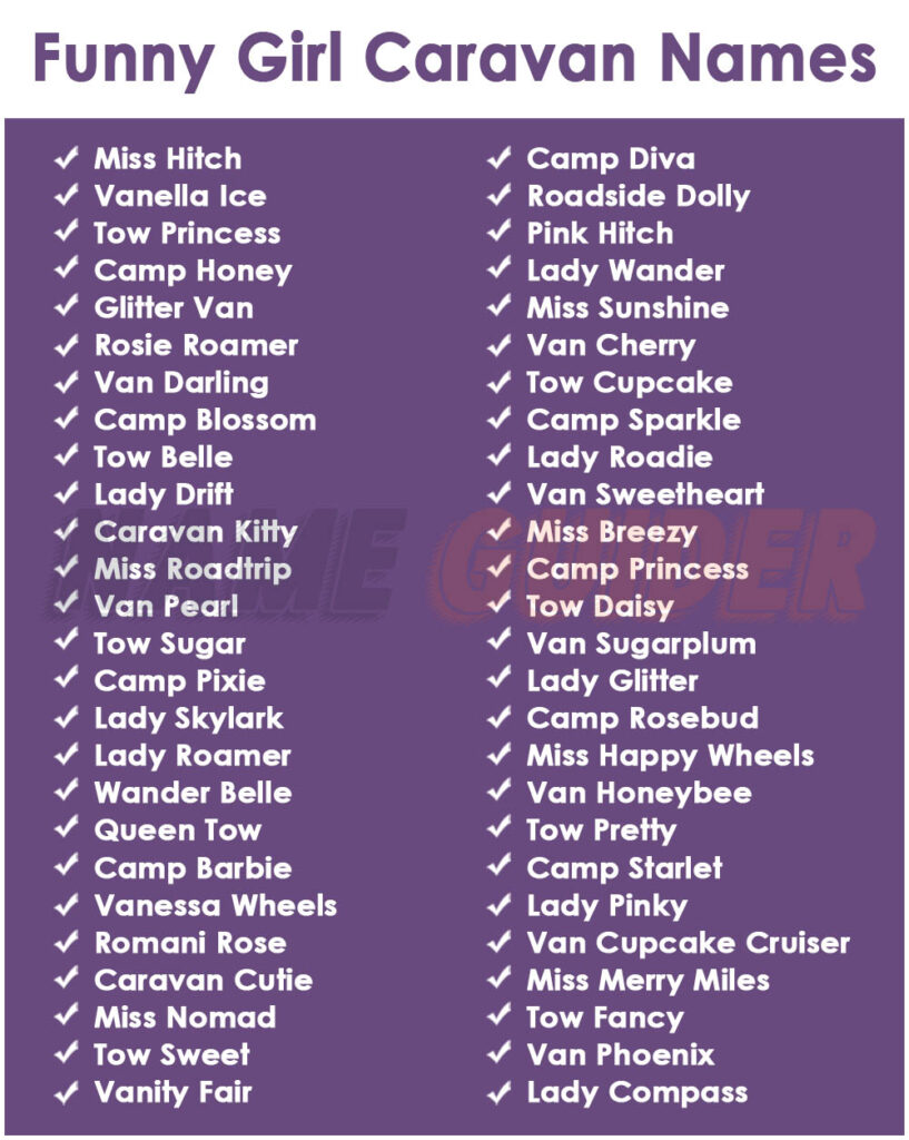 Funny Girl Caravan Names