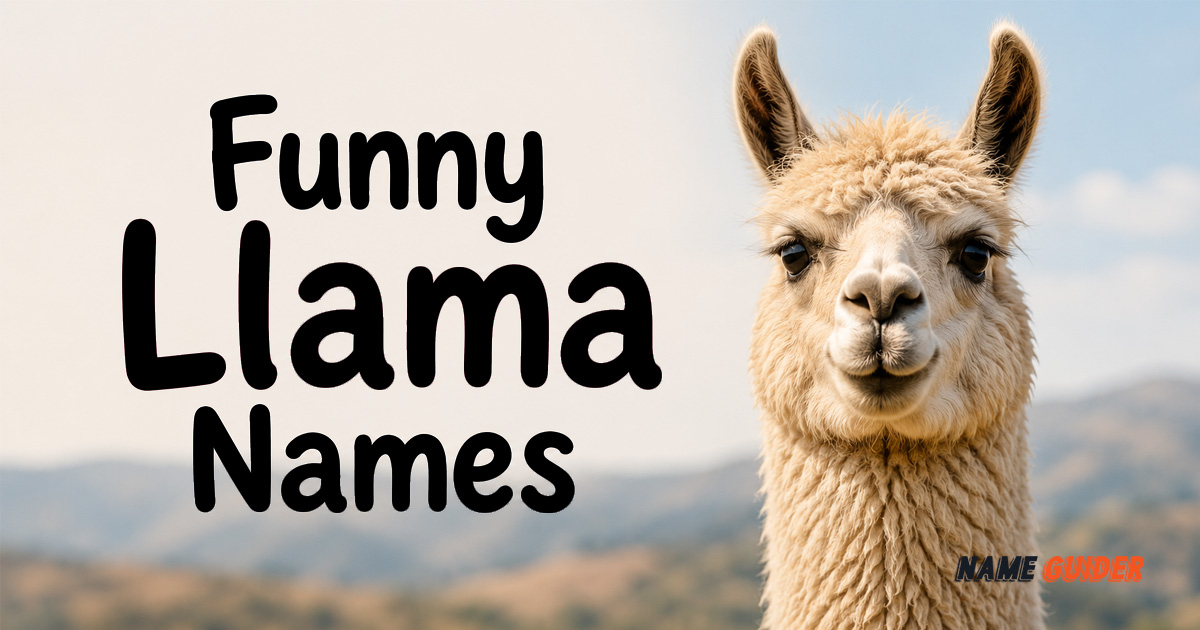 Funny Llama Names Ideas​ and Suggestions